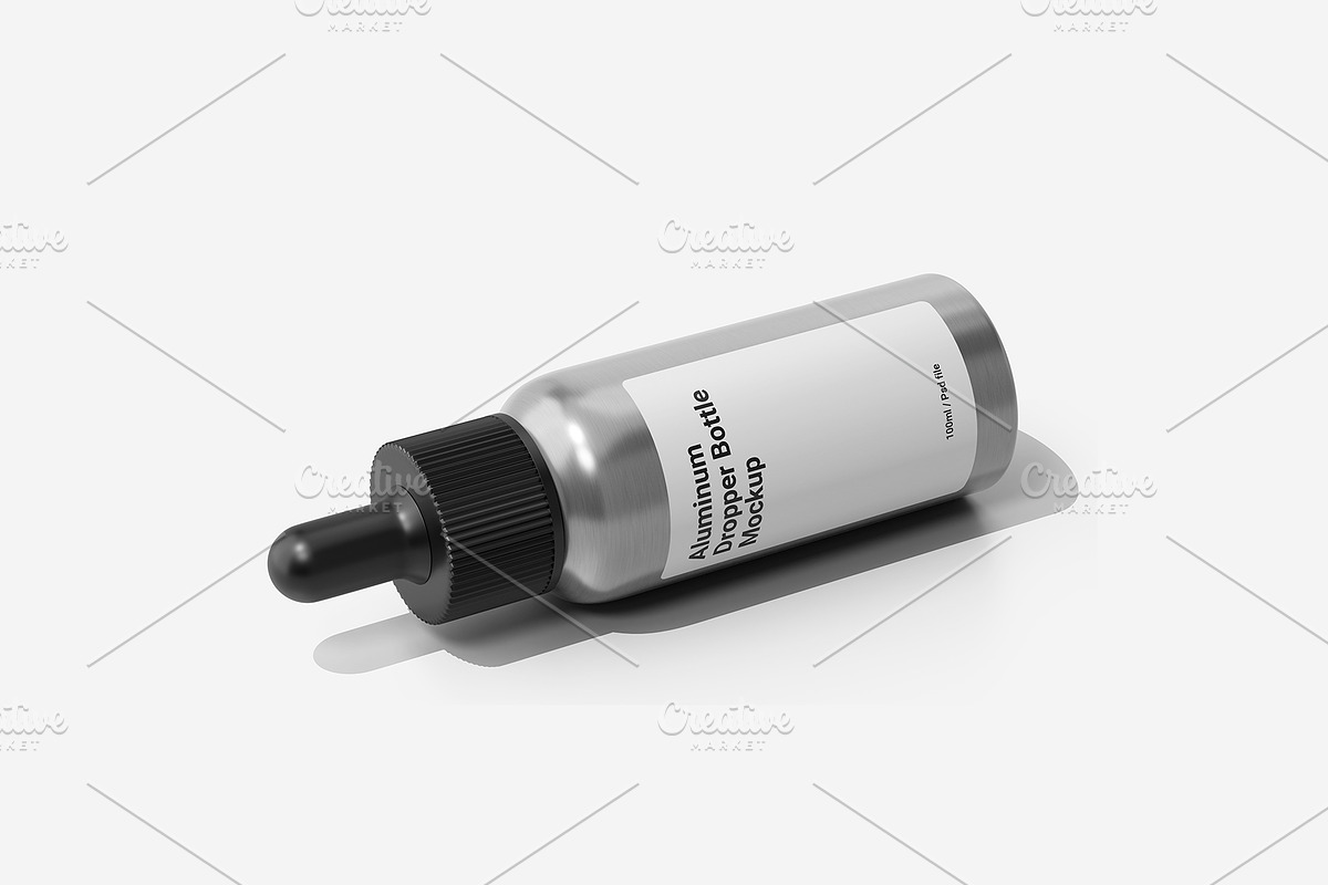 100ml Aluminum Dropper Bottle Vol.1, a Packaging Mockup by Akebareee (Photo 6 of 7)