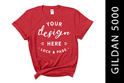 Female Gildan 5000 Mockup Bundle, a Shirt Mockup by lock and page (Thumbnail 9 of 15)