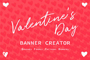 Valentines Day Banner creator, a Work Illustration by Creative Perspective (Thumbnail 1 of 6)