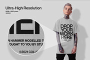 Gilden Hammer T-Shirt Modelled, a Shirt Mockup by Studio Innate (Thumbnail 3 of 4)
