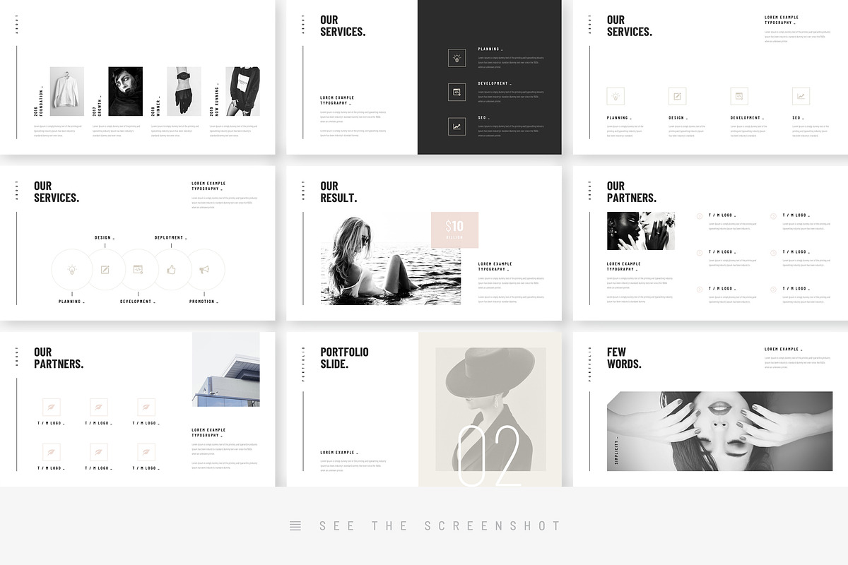 Stylish Minimal Keynote Template, a Presentation Template by TemplatesForest (Photo 4 of 9)
