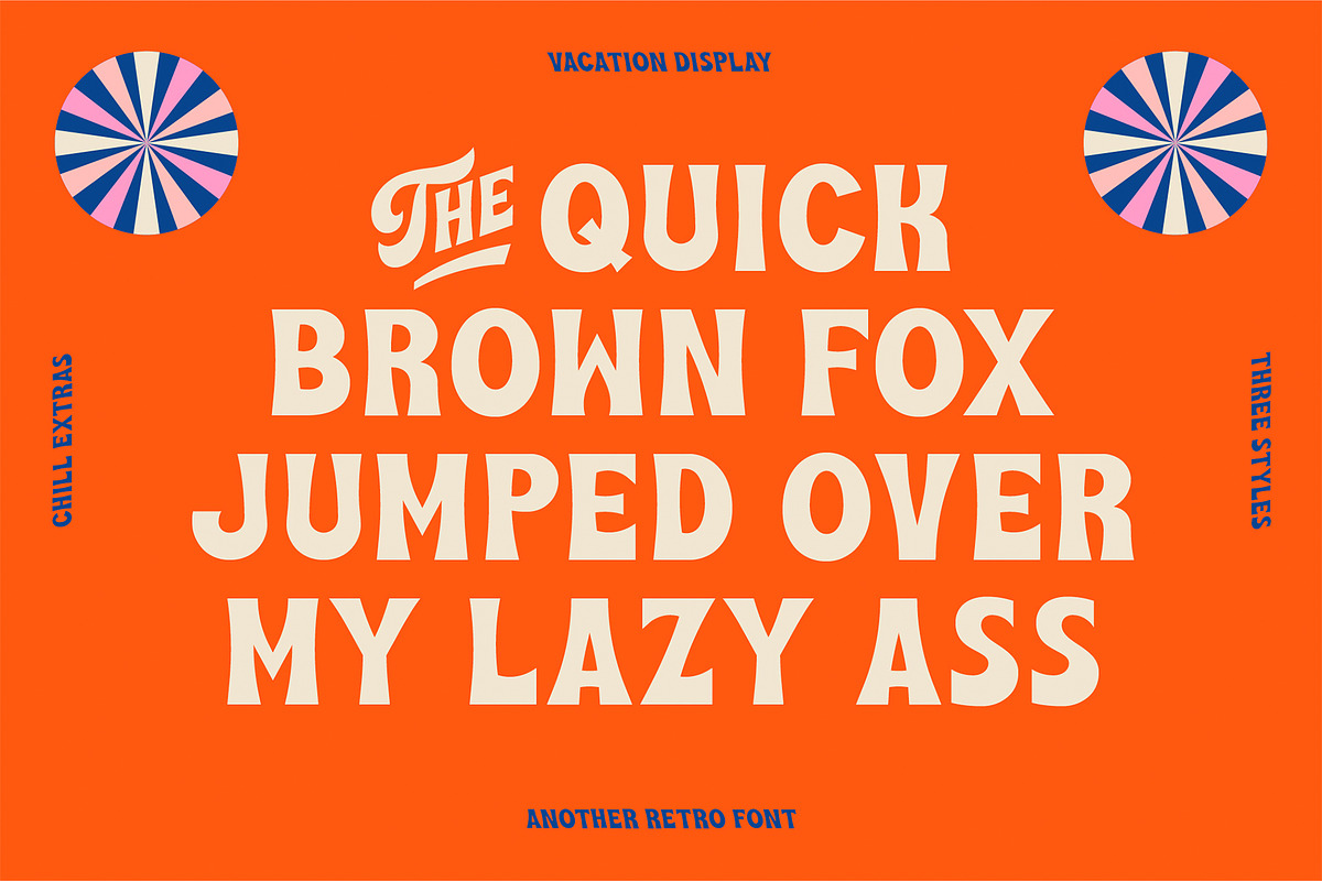 Vacation Display, a Font by Stable (Photo 5 of 6)