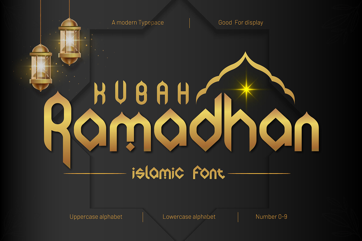 Kubah Ramadhan - Islamic Font, a Symbol Font by indranesia (Photo 2 of 4)
