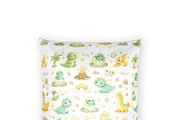 Cute Dinosaur Seamless Pattern, a Pattern Graphic by elfy creative (Thumbnail 8 of 8)