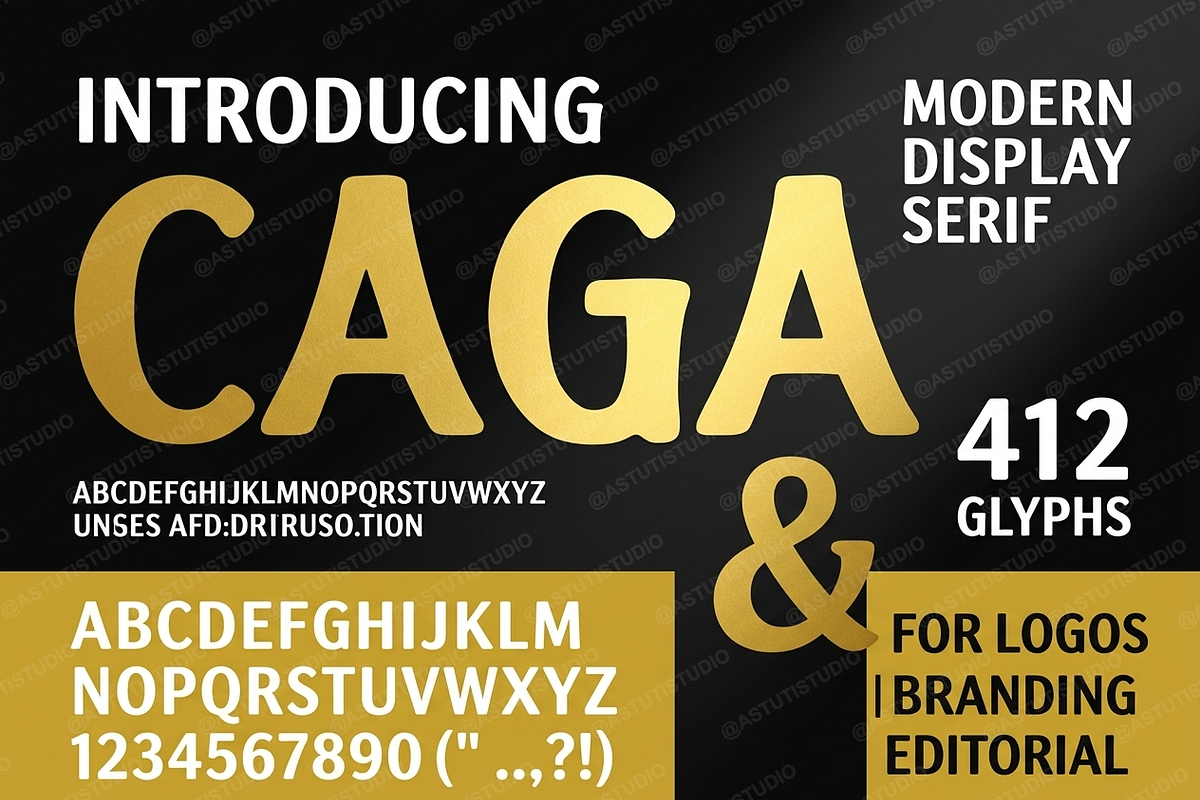 Caga - Elegant Modern Serif Typeface, a Serif Font by Astuti Studio (Photo 8 of 25)