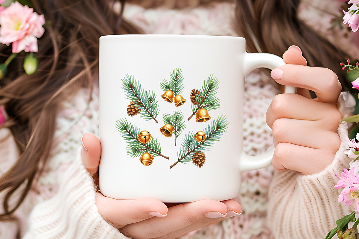 Cozy Christmas Watercolor Set, an Illustration by RobertsArt (Photo 3 of 7)