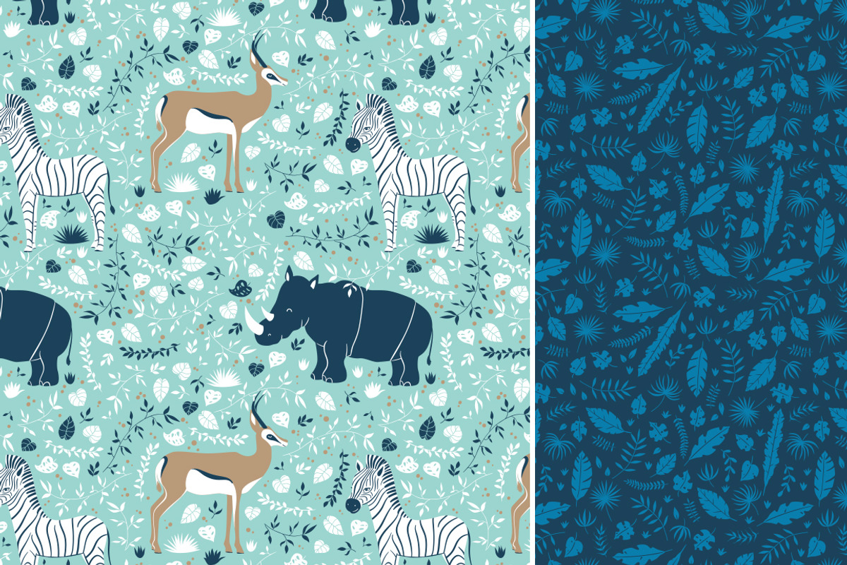 Savannah 5 patterns & clip art, a Pattern Graphic by Inna Moreva (Photo 3 of 4)