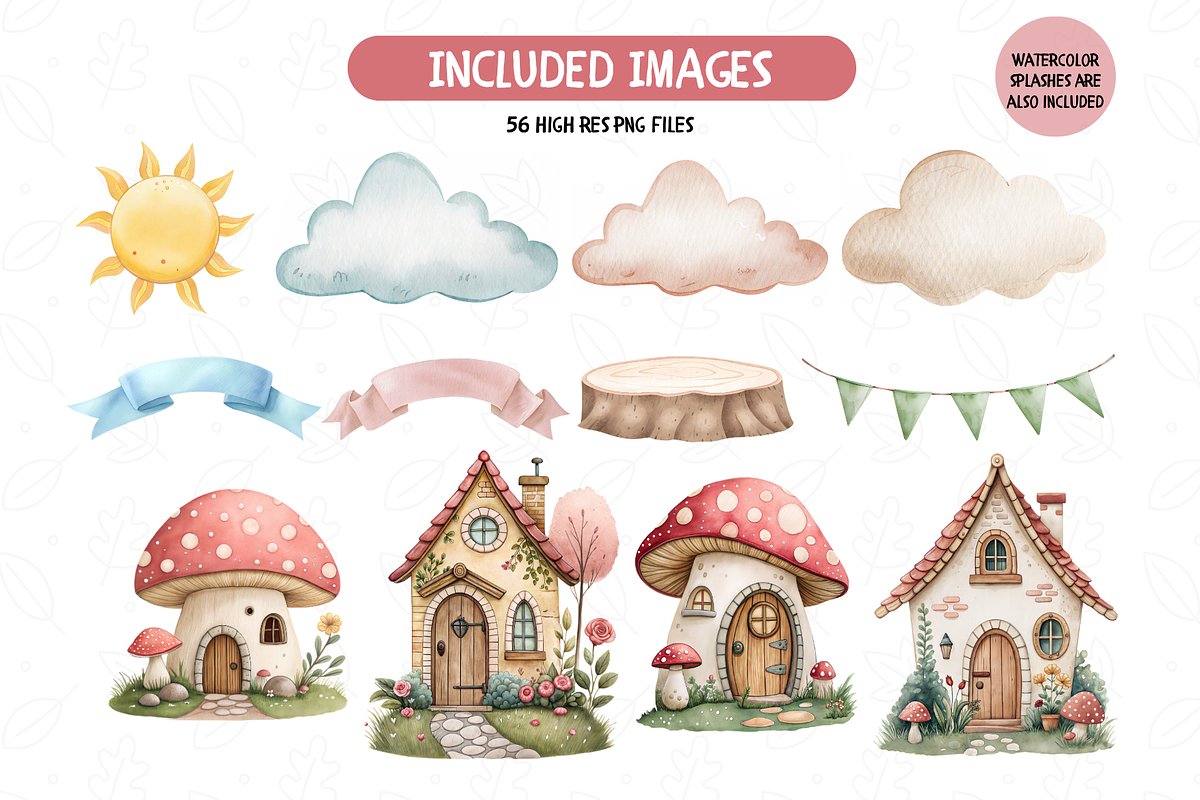 Woodland Fairy Clipart Bundle, an Illustration by TatiMockup (Photo 4 of 6)