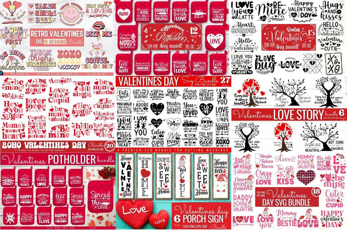 Mega Valentines Day SVG Bundle