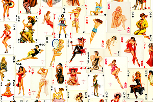 280+ Darling Pin-up playing Cards, a Person Illustration by Digital Museum