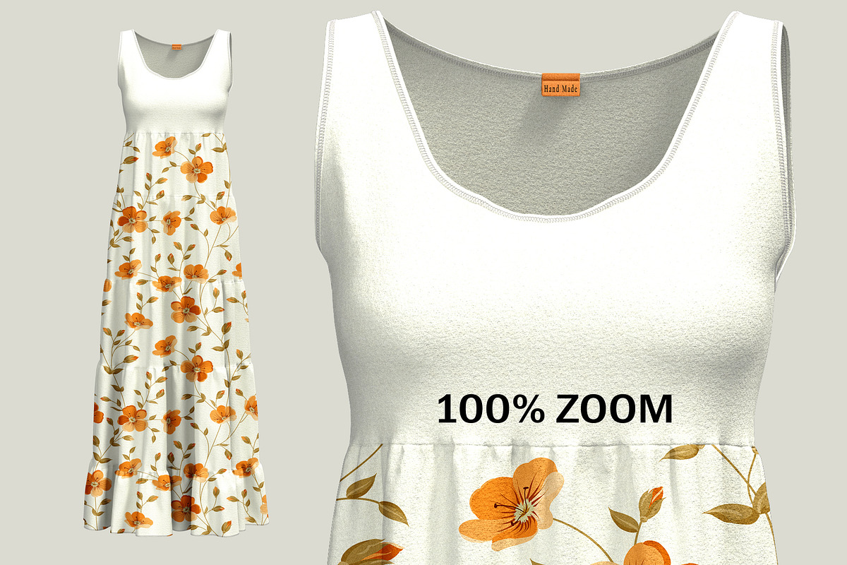 Woman Dress Mockup, an Advertising Mockup by PudraART (Photo 3 of 7)