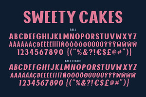 Sweety Cakes Font Family