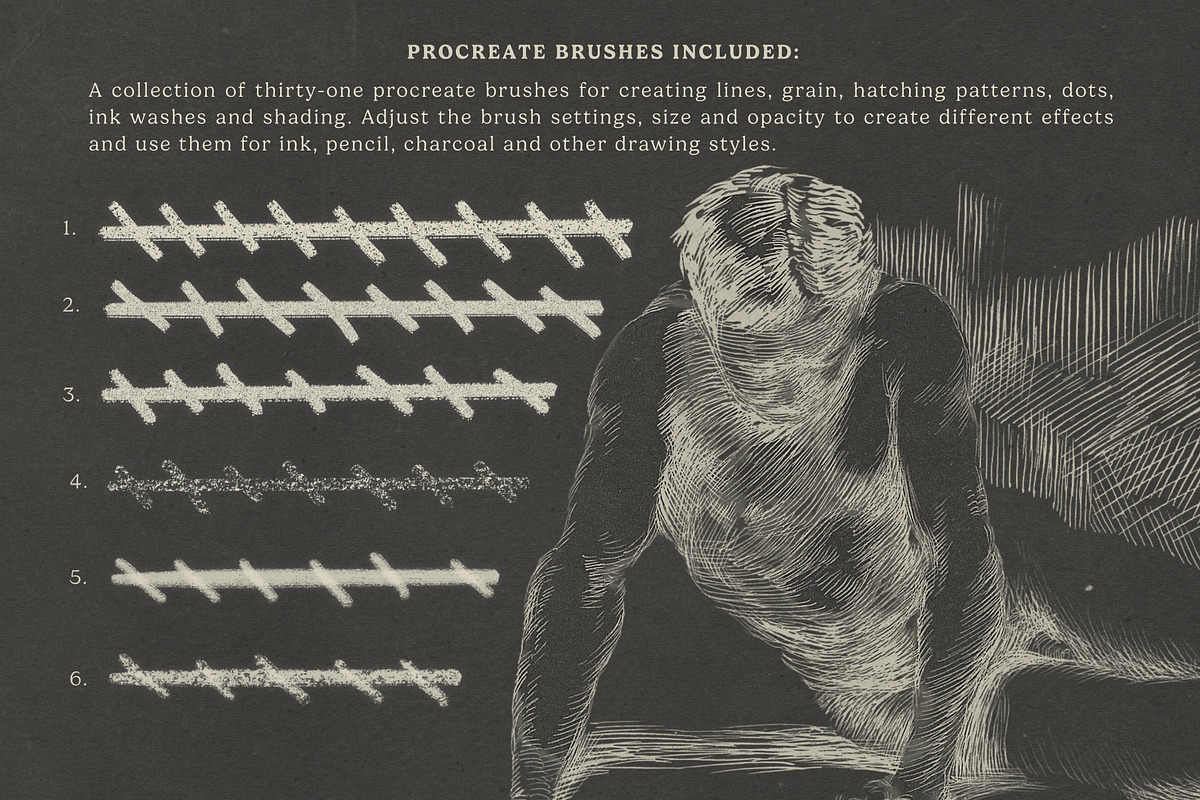 The Inktober Challenge Procreate Kit, a Brush Add-On by Digi Life (Photo 3 of 9)