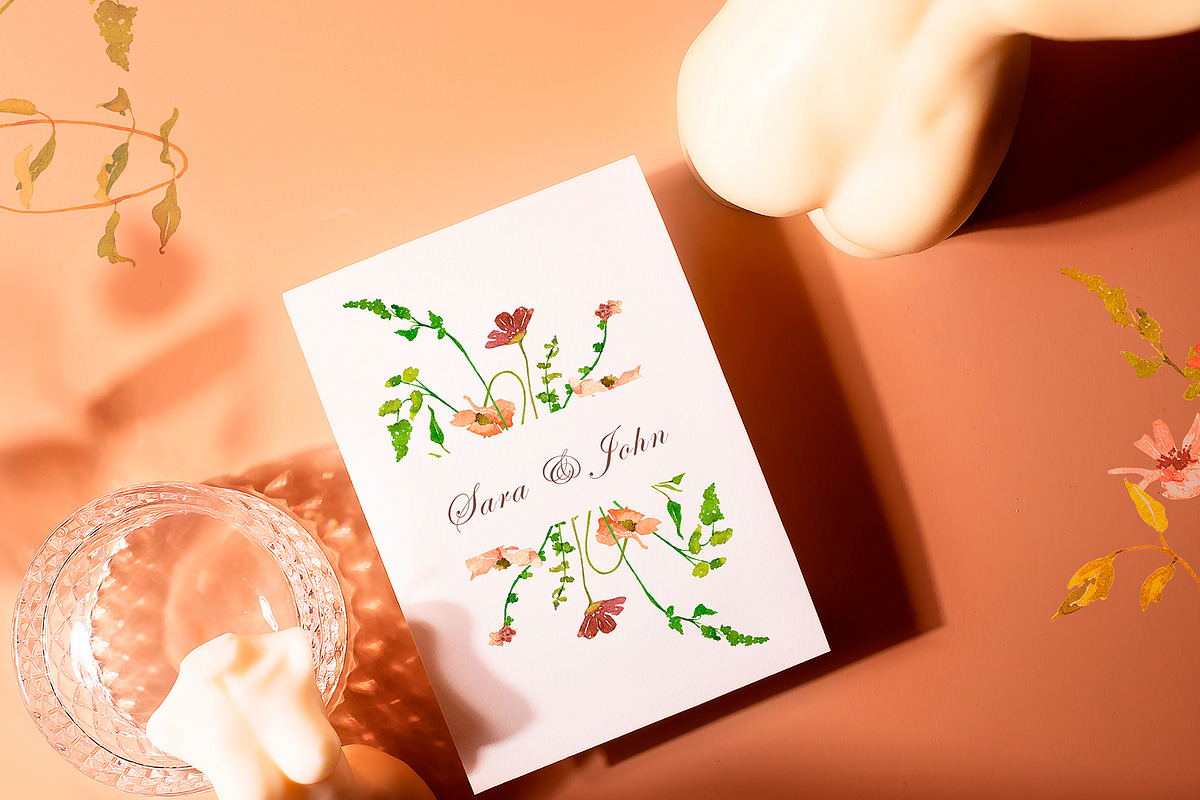 Watercolor wildflower, dried botany, a Decorative Illustration by MariGraphic boutique (Photo 8 of 12)