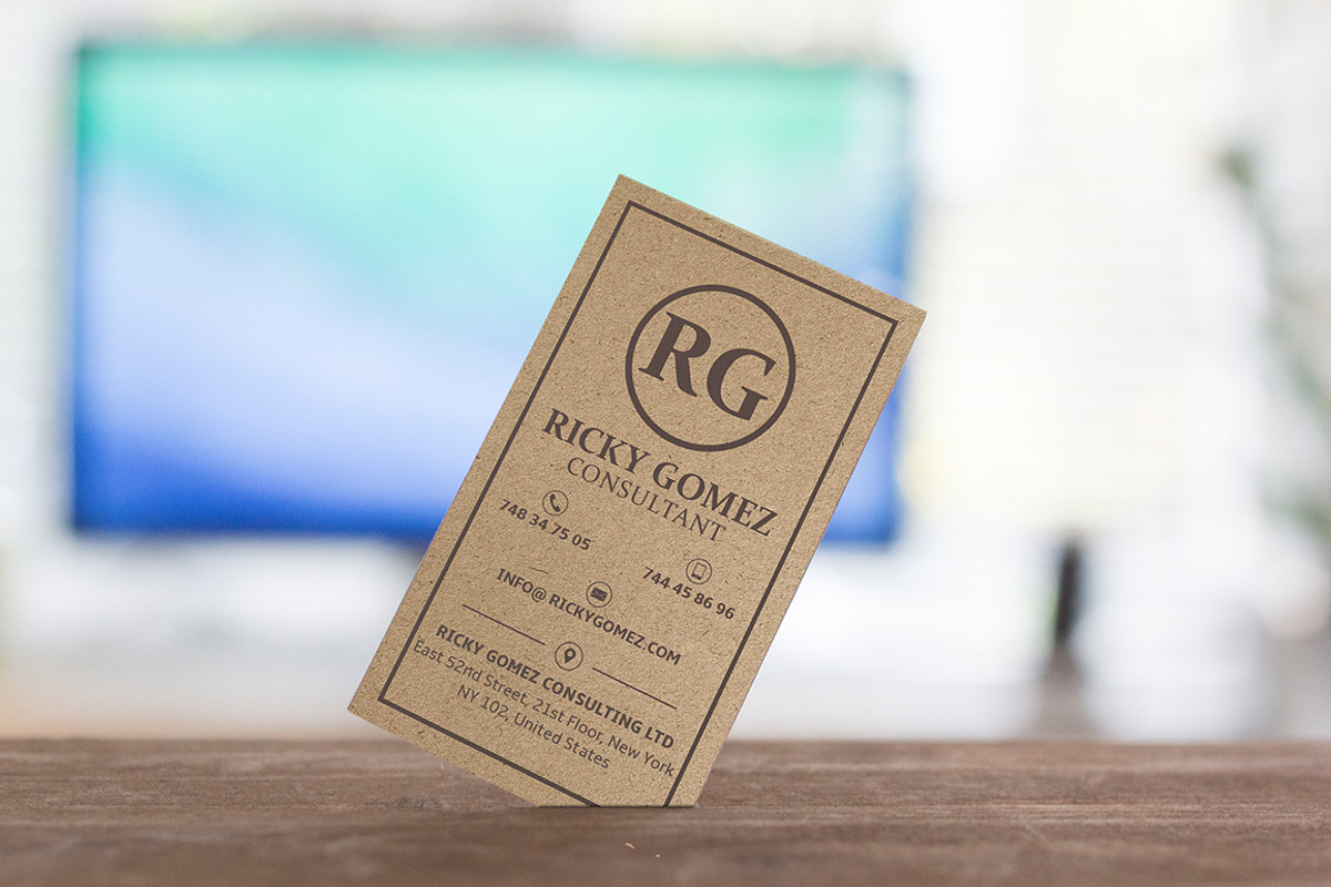 Kraft Paper Minimal Business Card, a Business Card Template by Marvel (Photo 3 of 4)