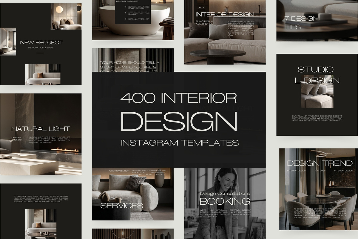 Interior Design Instagram Bundle III, a Social Media Template by Instprofi | Studio Estimo (Photo 14 of 49)