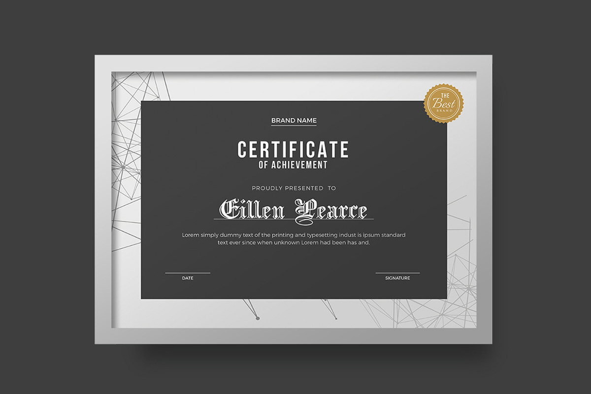Certificate, a Stationery Template by Creatune (Photo 2 of 7)