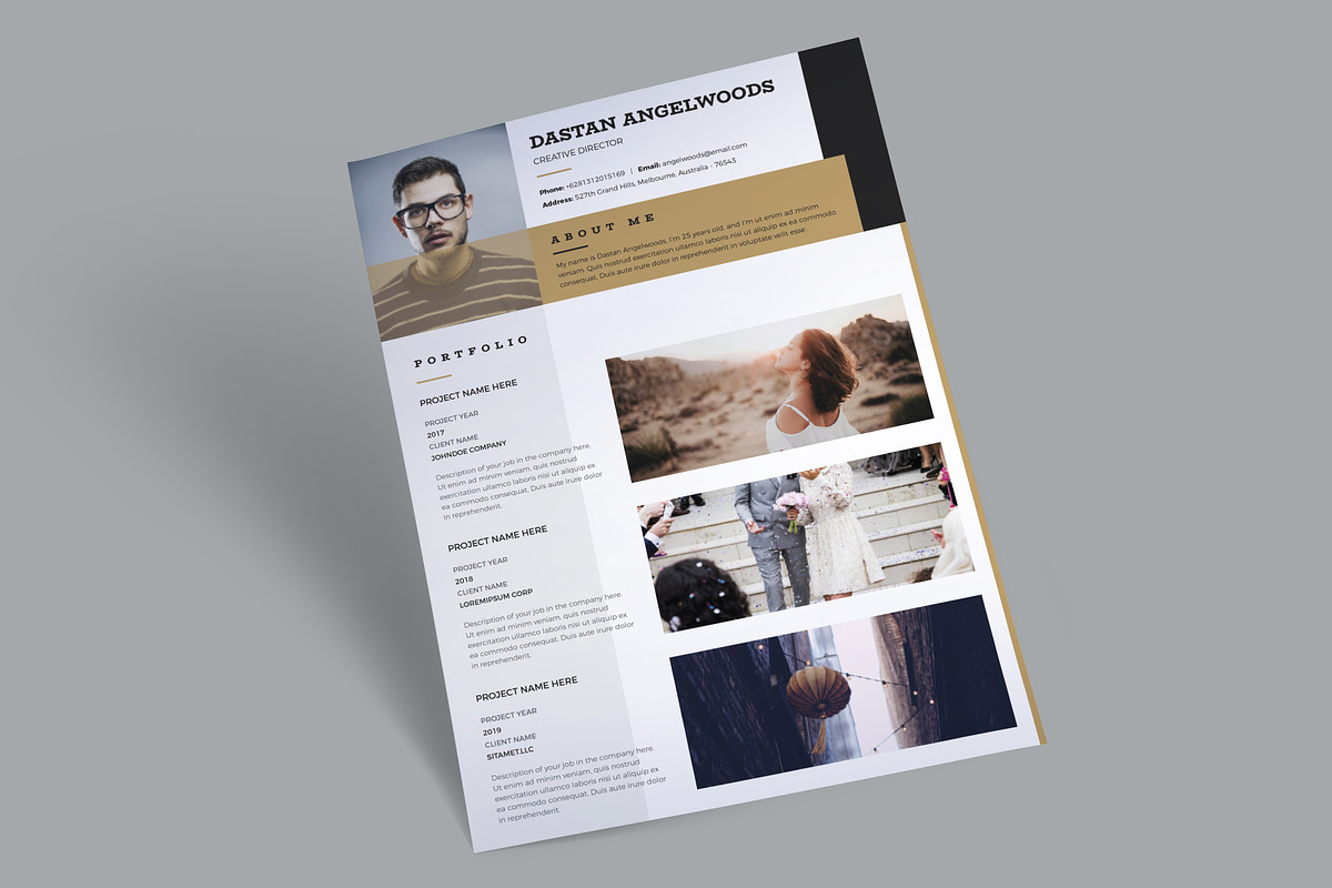 Dastan Angelwoods Resume (3 Pages), a Resume Template by Marco Zenki (Photo 5 of 5)