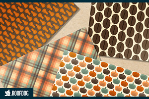 Pumpkin Spice Latte Digital Paper