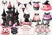 Sweet Halloween Clipart, an Illustration by NadiaTheronArt (Thumbnail 1 of 5)