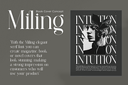 Miling Modern Serif Typeface, a Serif Font by Alfinart (Thumbnail 4 of 10)