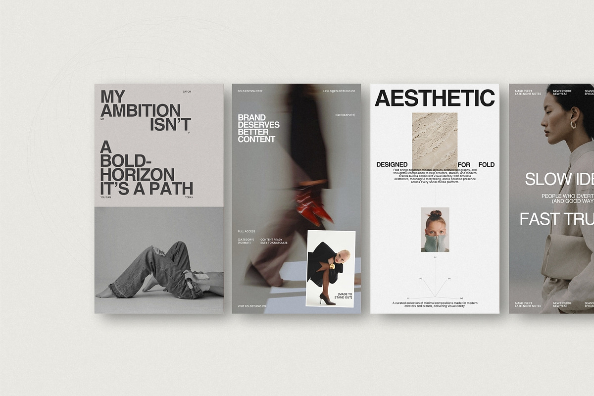FOLD | Instagram STORIES Bundle, a Social Media Template by Pixel Grid (Photo 3 of 10)