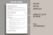 ATS Resume Template | CV Template, a Resume Template by aivos (Thumbnail 2 of 6)