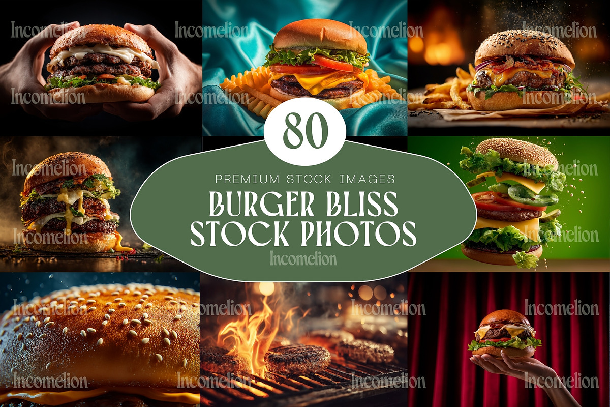 80 Professional Burger Stock Photos, a Food & Drink Photo by Incomelion (Photo 1 of 14)