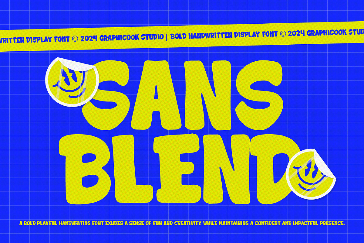 Sansblend, a Handwritten Font by graphicook (Photo 1 of 10)
