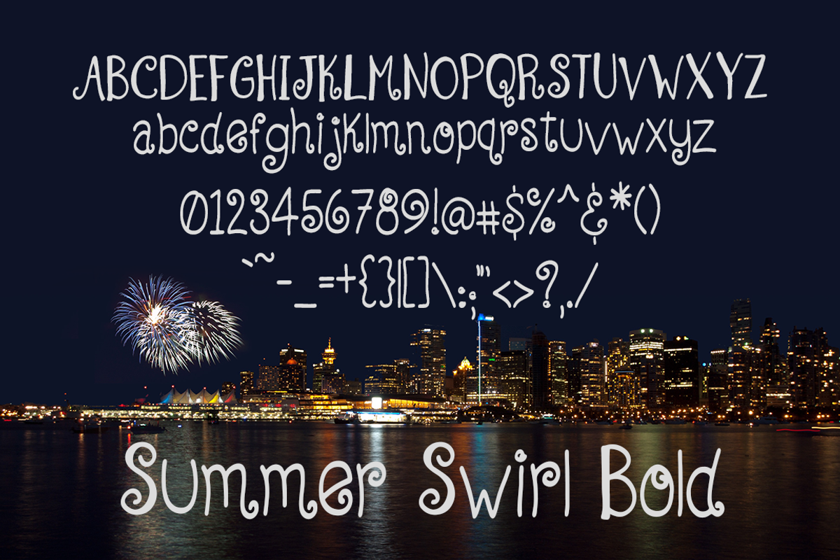 Summer Swirl, Curly Handwriten Font preview 3