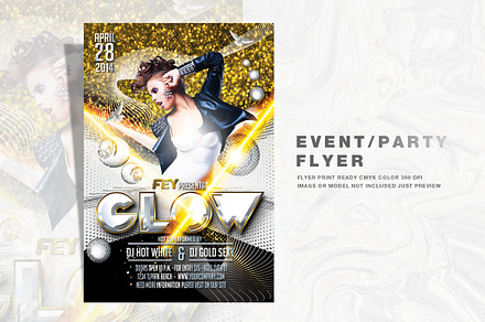 Glow Party Flyer