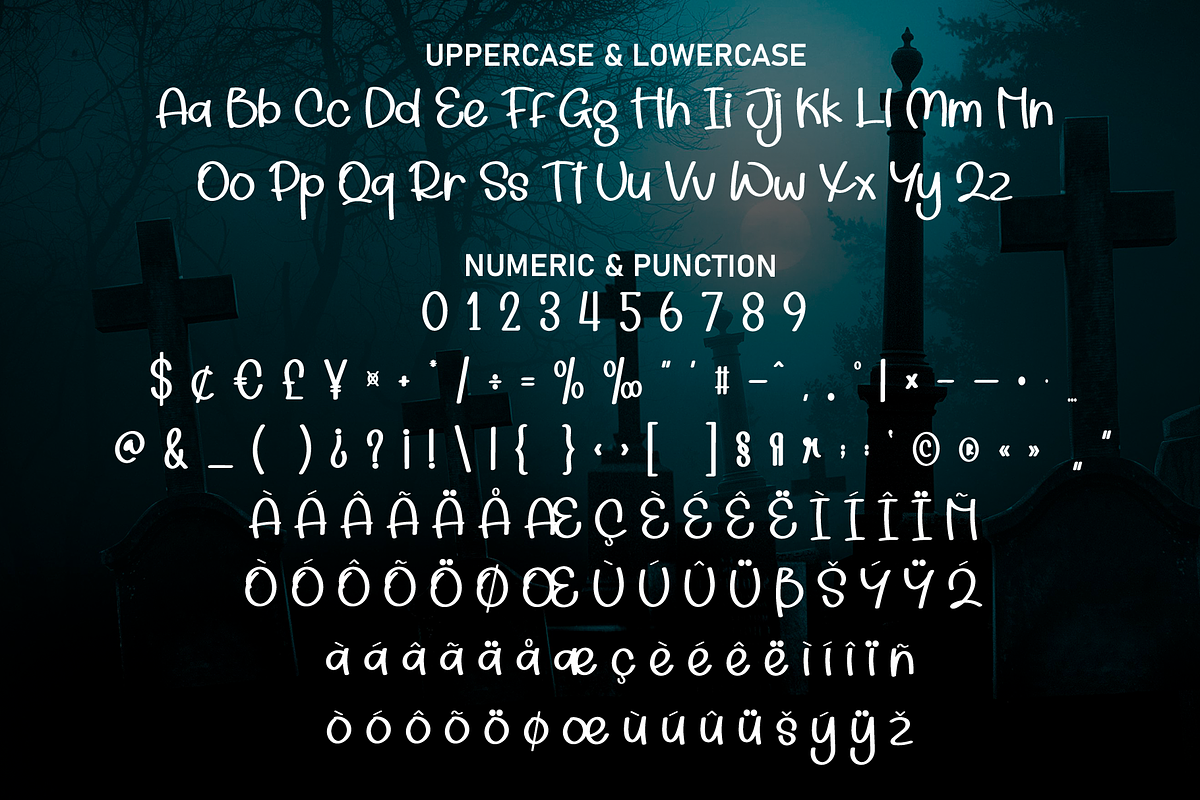 Spooky | Script Font, a Script Font by Scratchones (Photo 7 of 8)