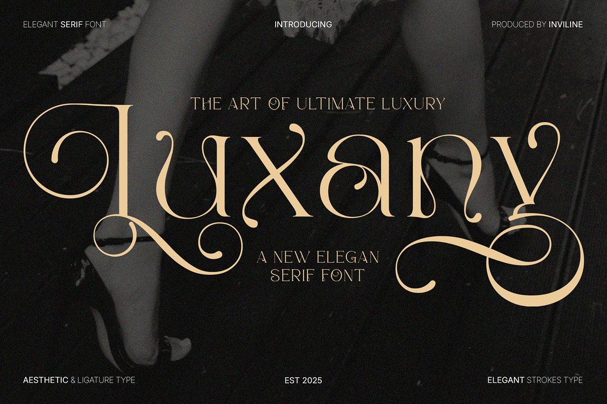 Luxany - Elegant Serif Font, a Serif Font by Inviline.co (Photo 1 of 10)