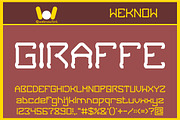 Giraffe font, a Font by weknow (Thumbnail 1 of 5)