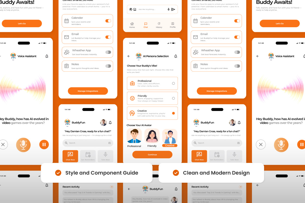 BuddyFun - Chatbot Design Template, an App Template by productype1 (Photo 3 of 5)