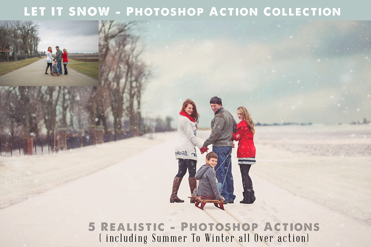 Photoshop Snow Actions, an Action Add-On by DareToDream (Photo 1 of 4)