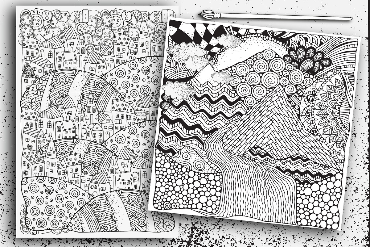 Black and white landscapes, a Texture Illustration by ImHope (Photo 11 of 15)