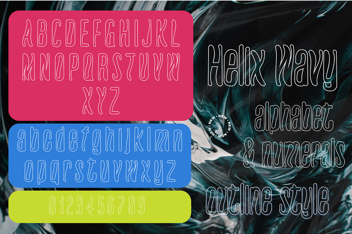 Helix Wavy - Futuristic Font, a Sans Serif Font by Creativetacos (Photo 6 of 12)