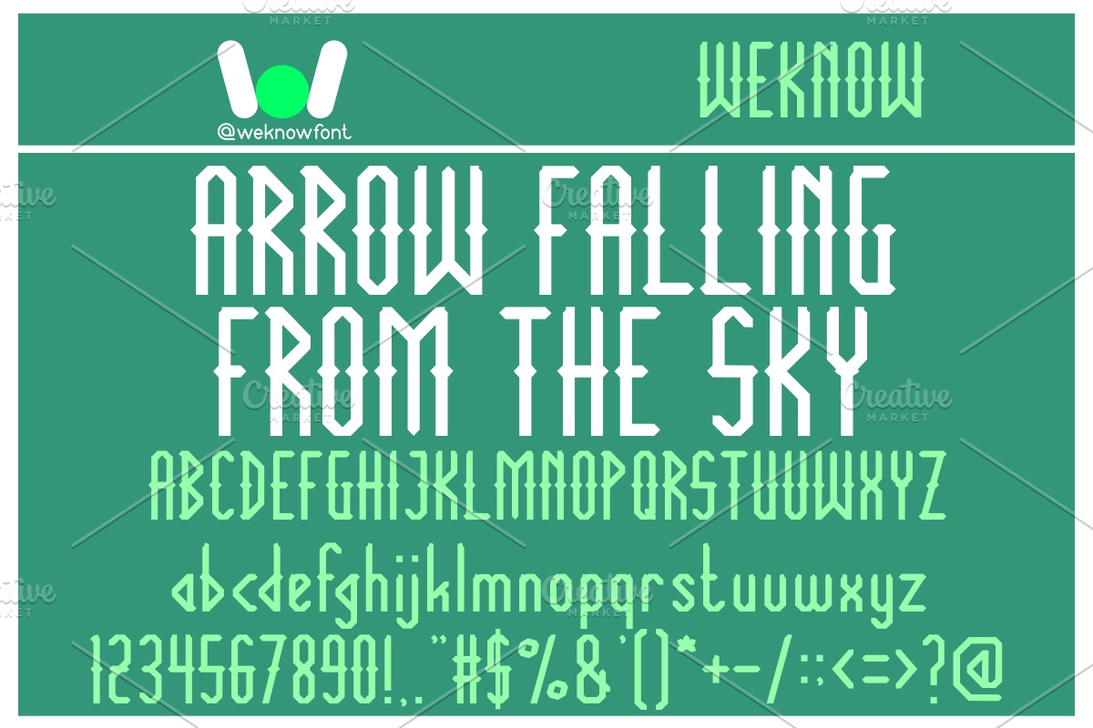 The Innocent army font, a Font by weknow (Photo 5 of 5)
