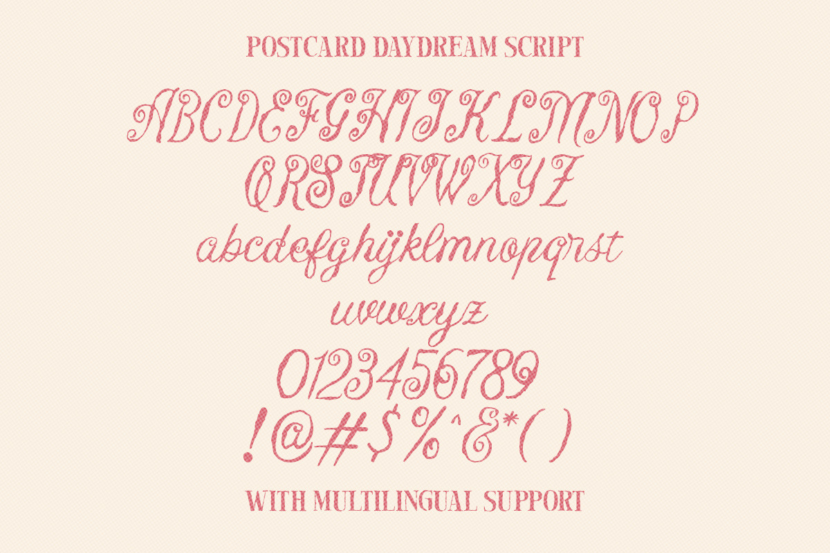 Postcard Daydream Coastal Font Duo, a Script Font by Littlehand (Photo 10 of 12)