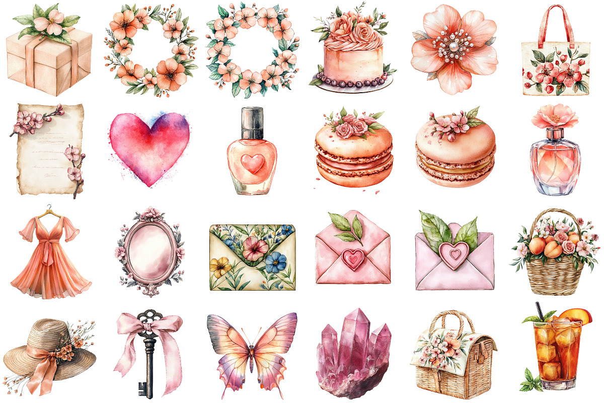 Watercolor Peach Spring Blush, an Illustration by Sublimation Artist (Photo 2 of 6)