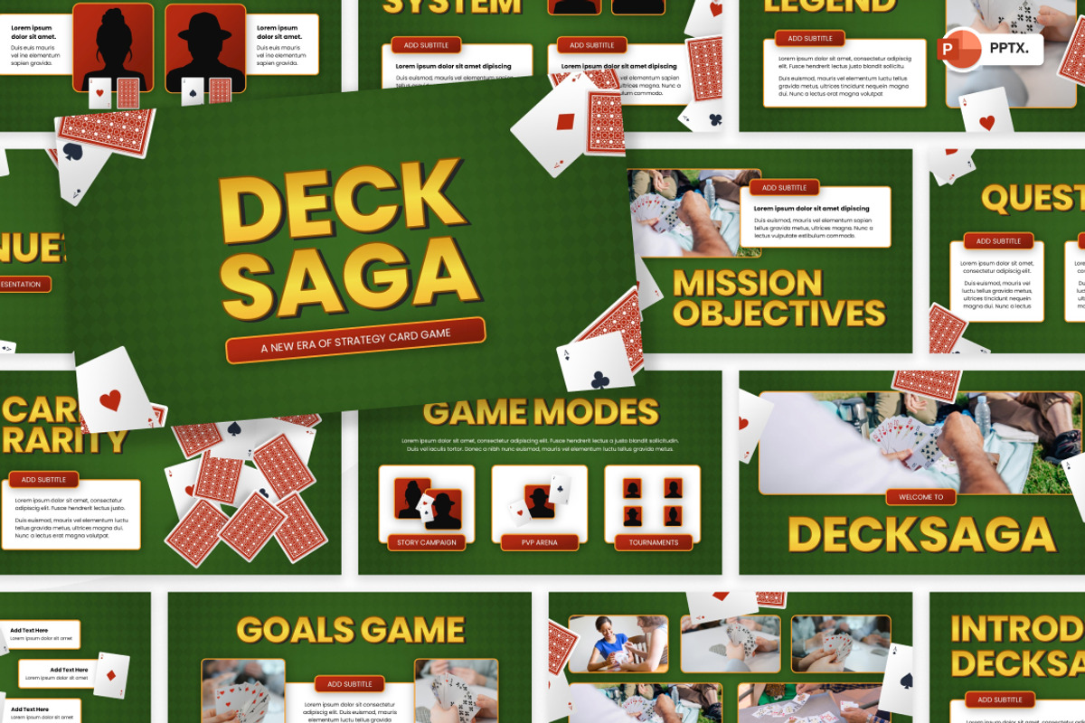 Playing Card Game PowerPoint