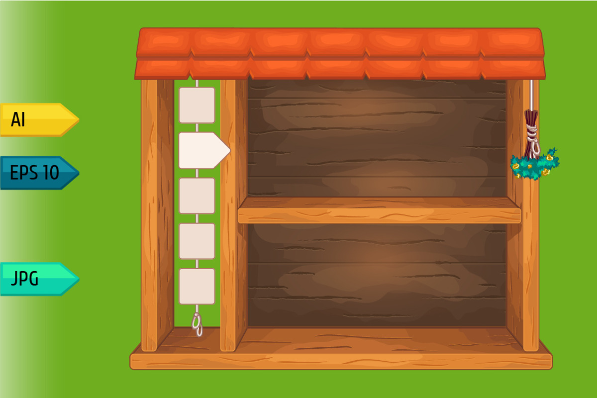 Game wooden shelf windows set, a Templates & Theme by julia_musdotter (Photo 4 of 20)