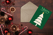 10 Editable Christmas Card Templates, a Card Template by Kyuubu Arts (Thumbnail 6 of 12)