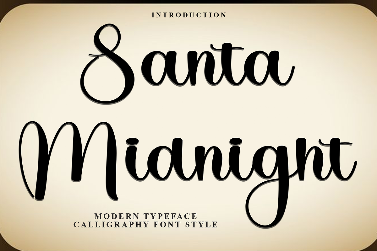 Santa Midnight, a Handwritten Font by InermediaSTUDIO (Photo 1 of 8)
