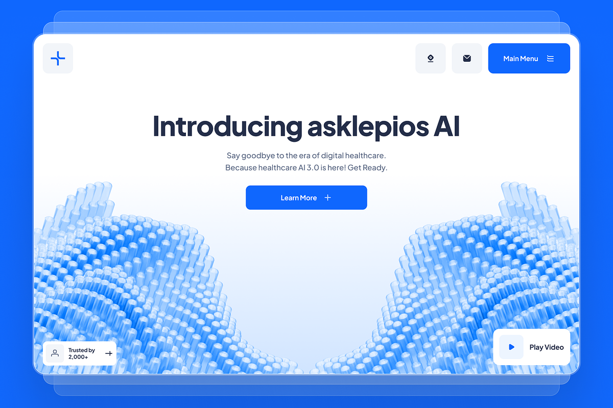 asklepios: AI Healthcare Website, a Landing Page Template by strangehelix.bio (Photo 3 of 8)