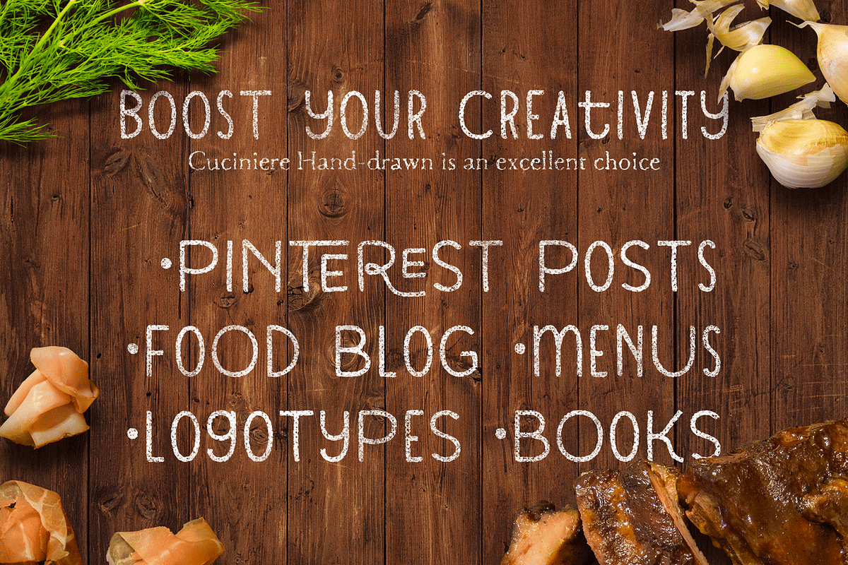 Cuciniere Font + 40 Icons (Handmade) preview 8