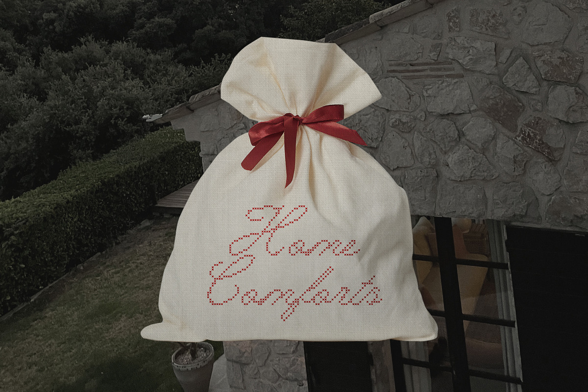 Fine Stitch Embroidered Script Font, a Script Font by AnMark (Photo 4 of 13)