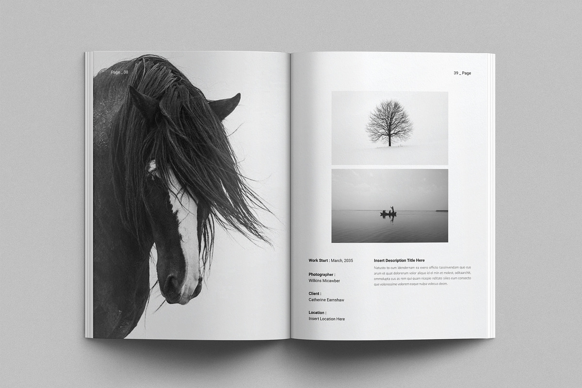 Photography Portfolio Template, a Brochure Template by DesignCrest (Photo 12 of 17)