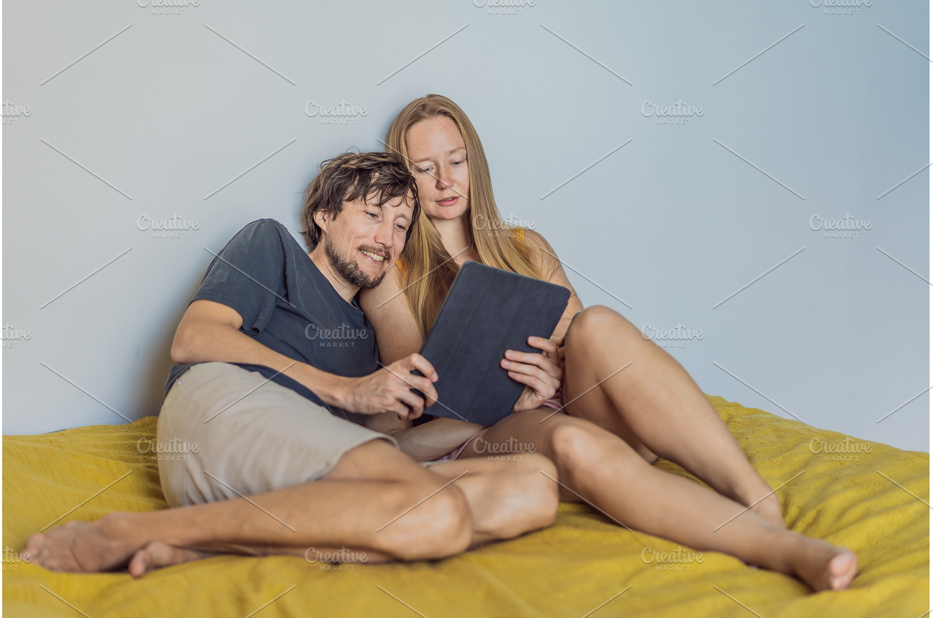 Woman and man relaxing together on a, a Person Photo by Elizaveta Galitskaya